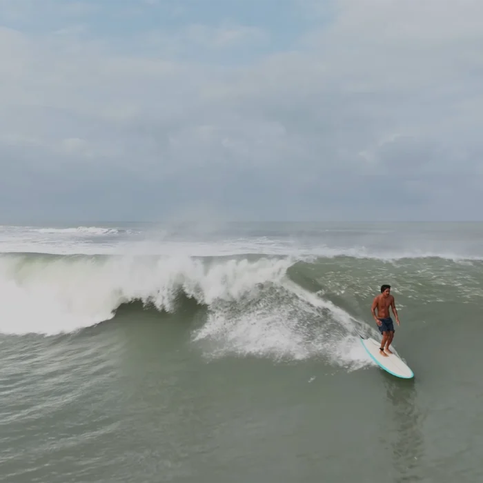 Bryce Baker surfing in Mexico