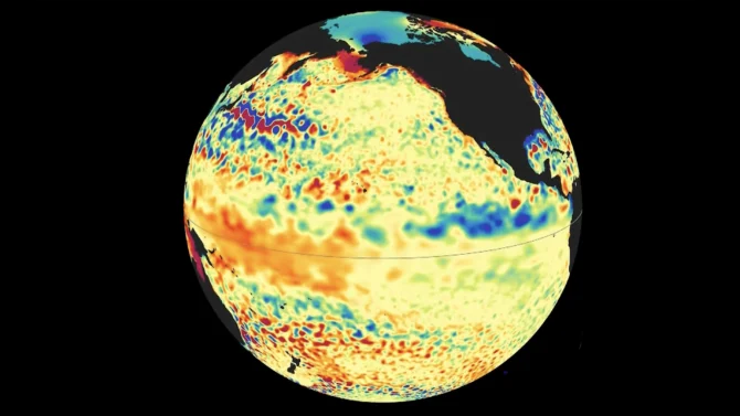 Warm water shown on earth after California state of emergency declared