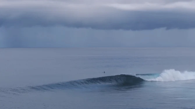 John John Florence watching wave break
