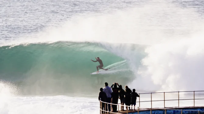 Jordy Smith surfing in South Africa