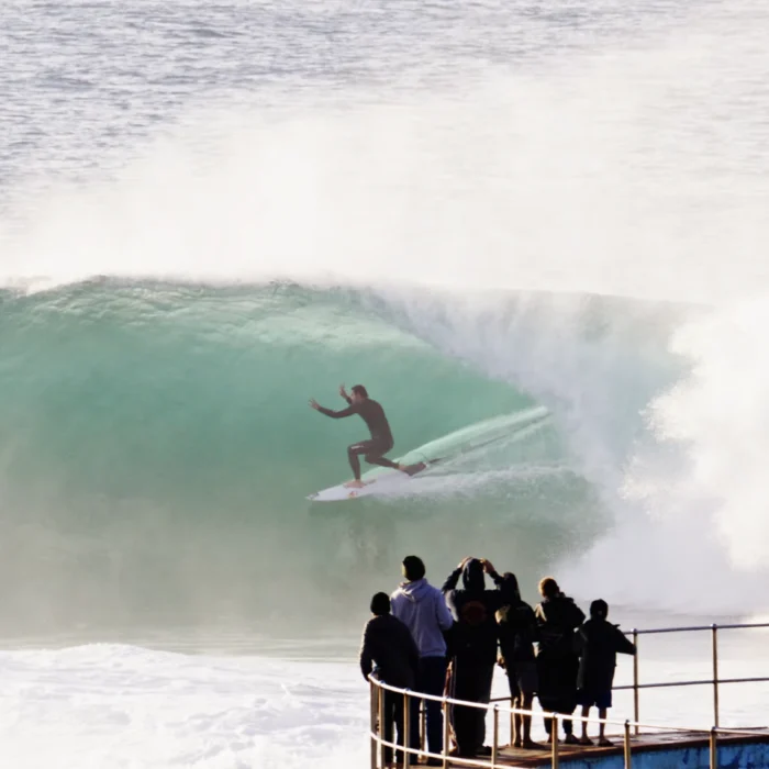 Jordy Smith surfing in South Africa