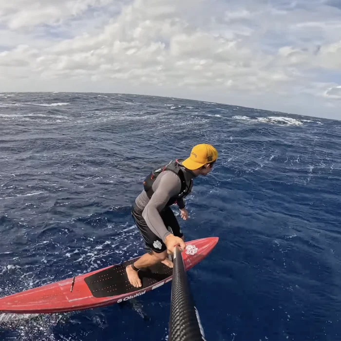 Zeke Lau downwind foiling