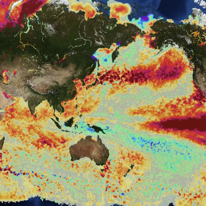 El Niño water map