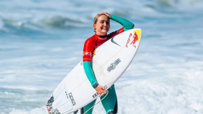 Kerr qualified at the Ericeira Pro in Portugal. Photo: WSL // Damien Poullenot