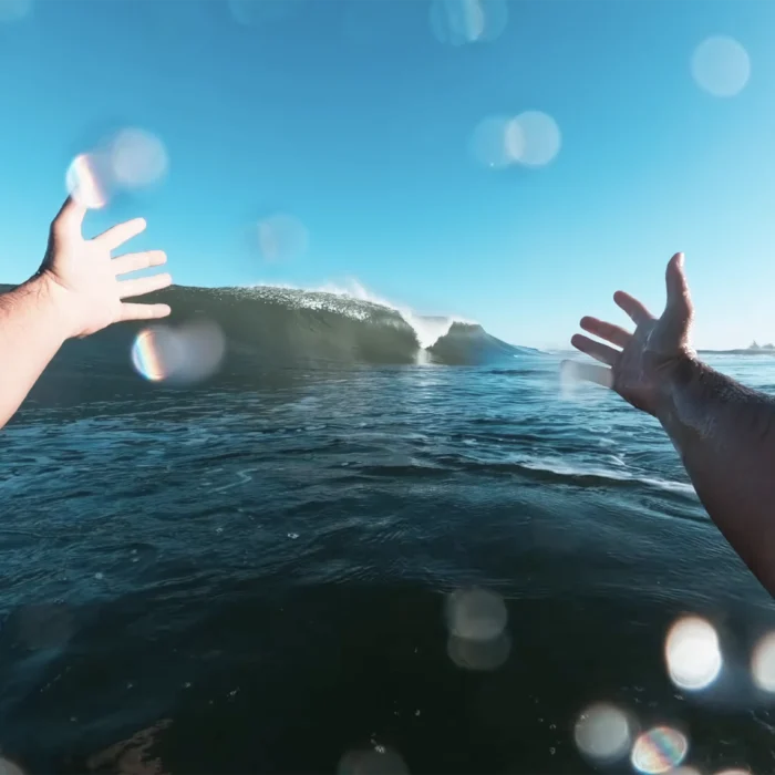 Barron Mamiya surfing at Backdoor