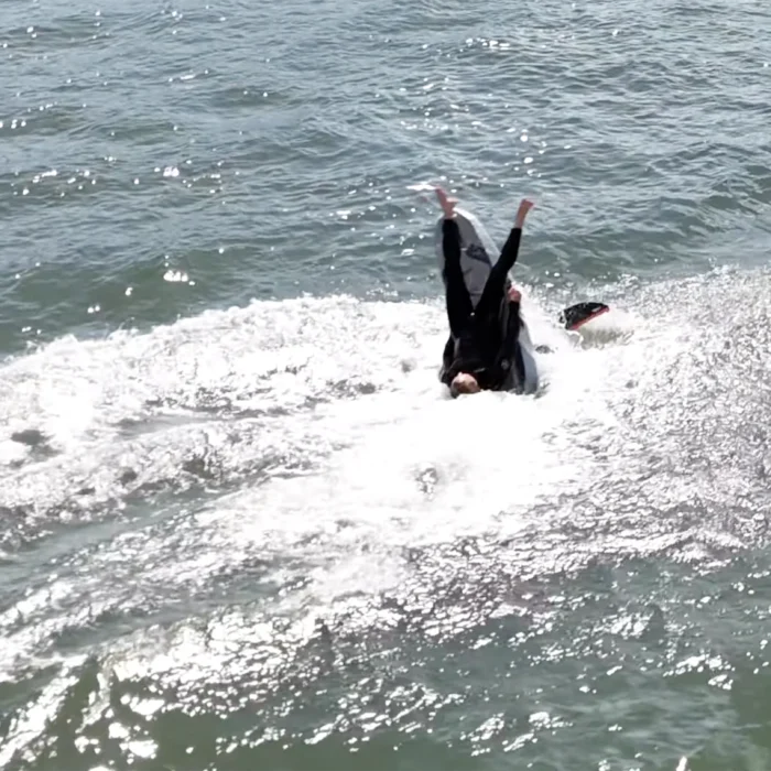 Ben Gravy tried his hand at e-foiling, and it went about as well as you'd expect.