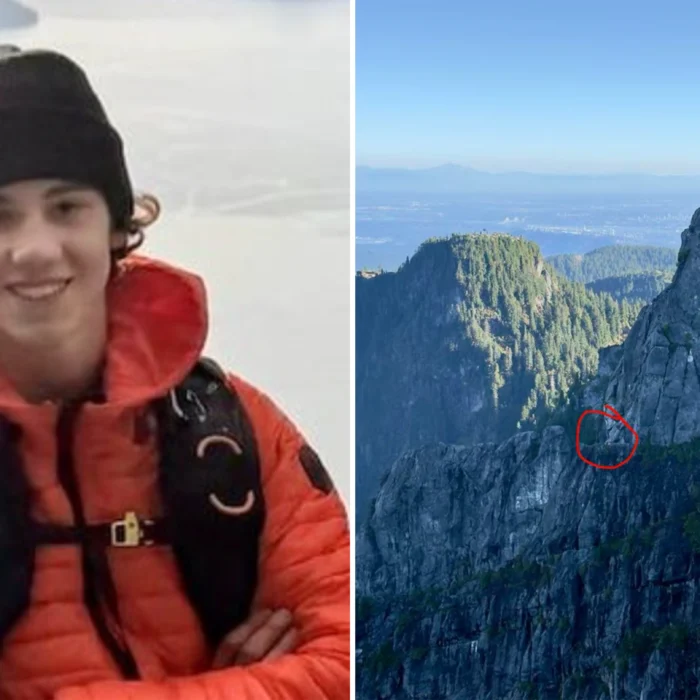 Teenaged hiker Bryce Gowryluk