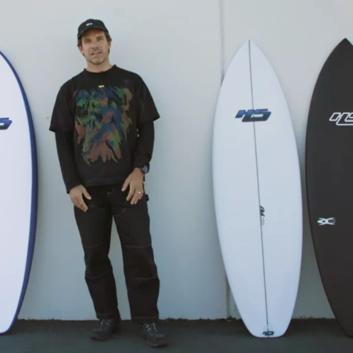 Hayden Cox with the Nova surfboards
