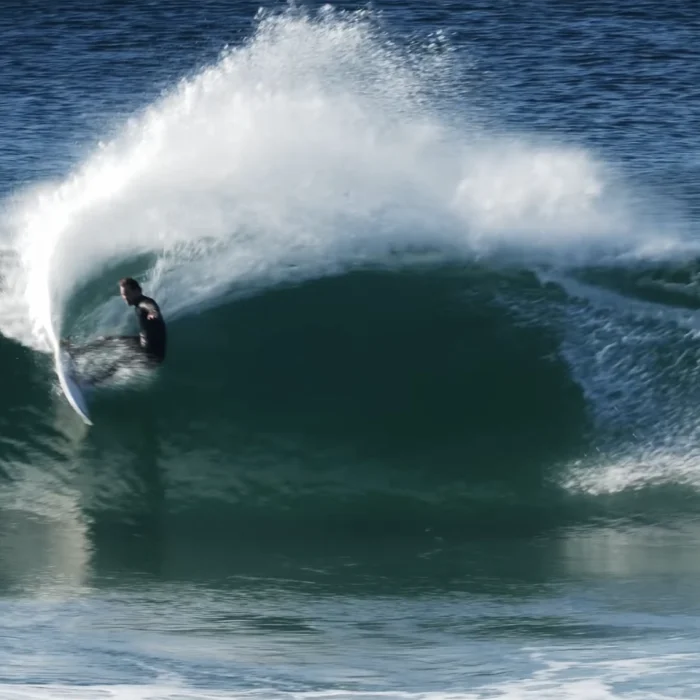 Jordy Smith on a wave in Africa