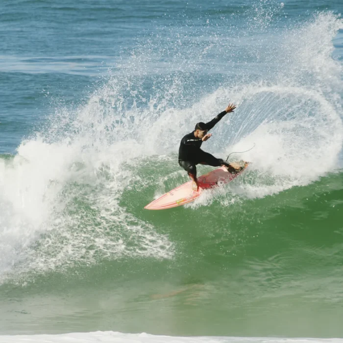 Gabriel Medina surfing in Portugal