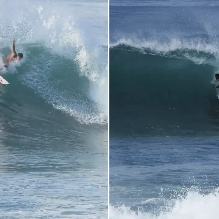 Rio Waida surfing at Keramas