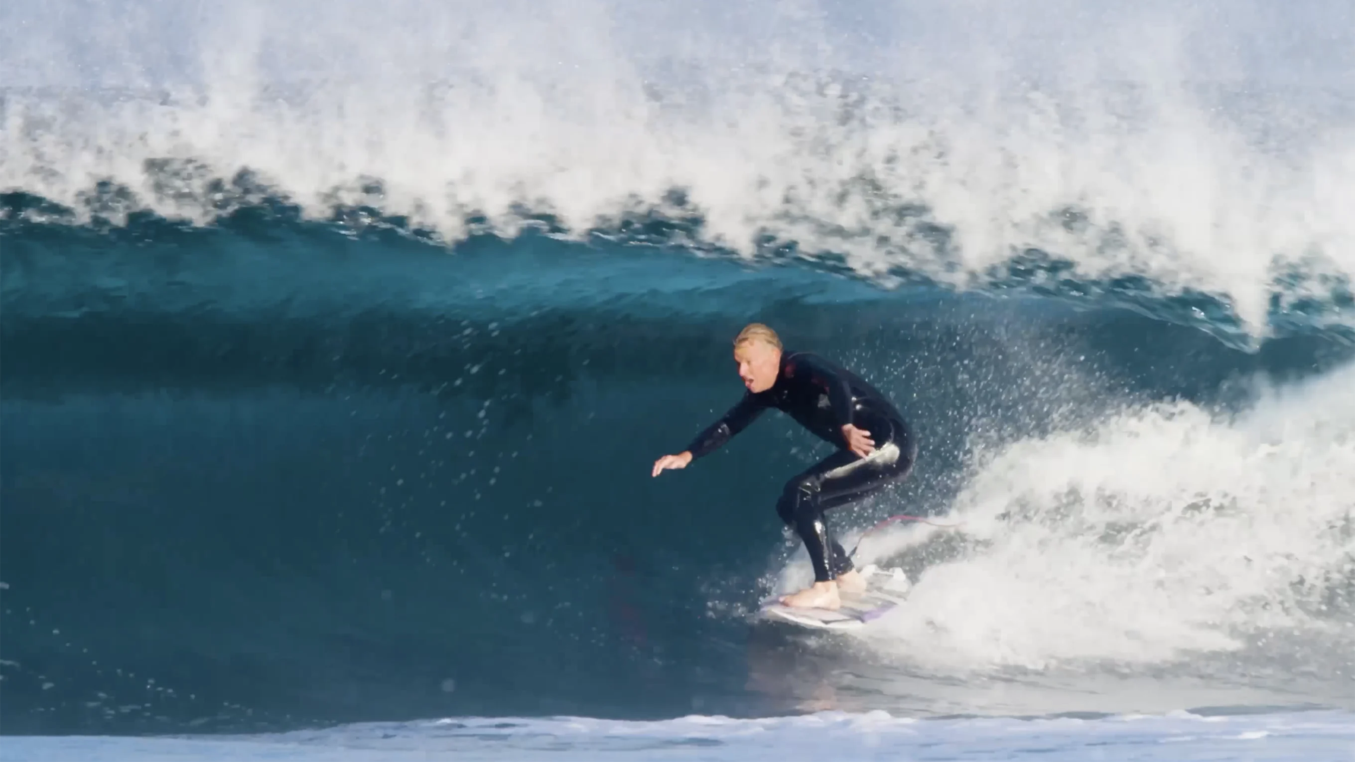 Taj Burrow surfing a barrel