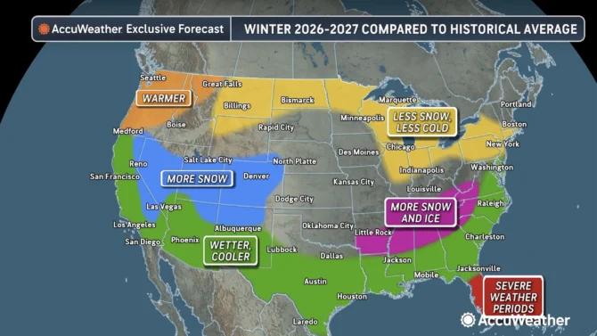 AccuWeather El Niño forecast