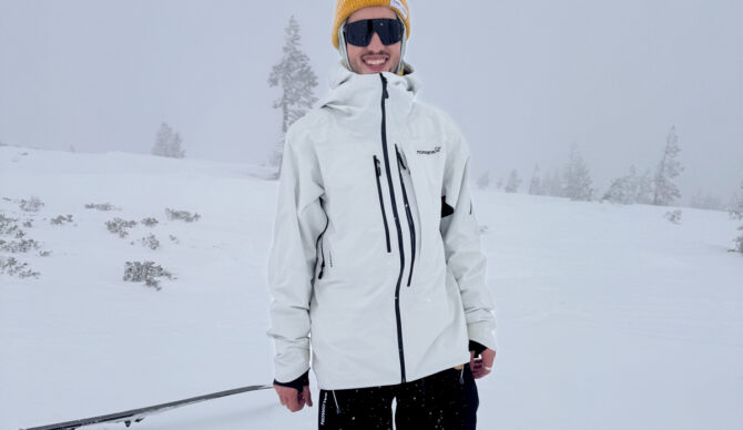 a man standing in the Norrona Lofoten Pro